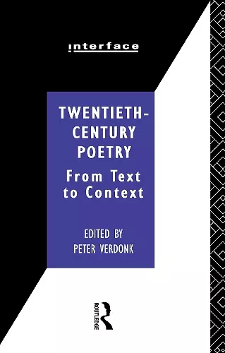 Twentieth-Century Poetry cover