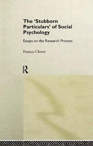 Stubborn Particulars of Social Psychology cover