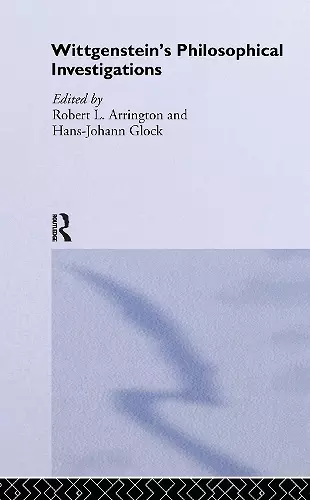 Wittgenstein's Philosophical Investigations cover