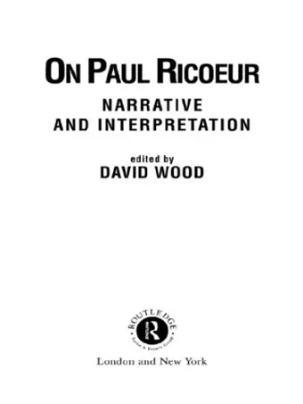 On Paul Ricoeur cover