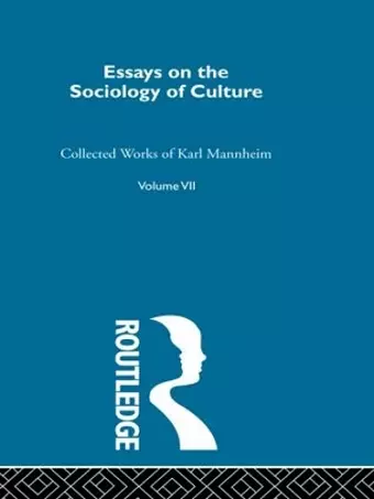 Essays on the Sociology of Culture cover