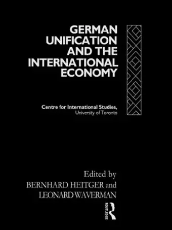 German Unification and the International Economy cover