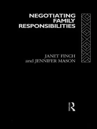 Negotiating Family Responsibilities cover