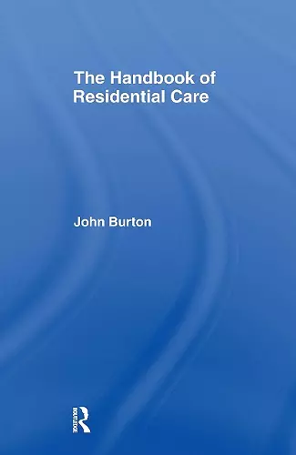 The Handbook of Residential Care cover