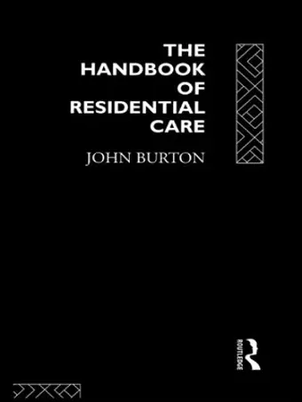 The Handbook of Residential Care cover