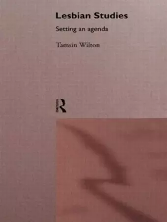 Lesbian Studies: Setting an Agenda cover