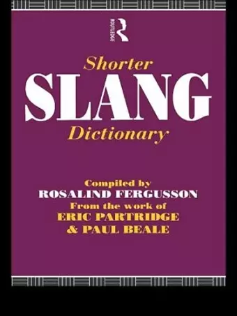 Shorter Slang Dictionary cover