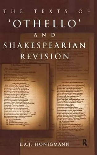 The Texts of Othello and Shakespearean Revision cover