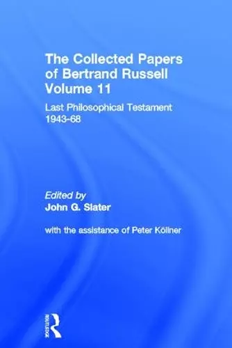 The Collected Papers of Bertrand Russell, Volume 11 cover