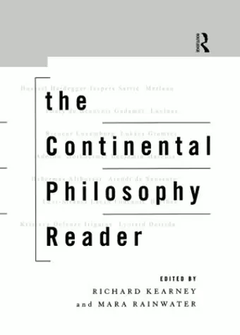 The Continental Philosophy Reader cover