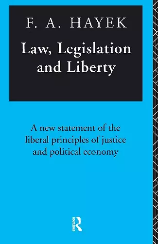 Law, Legislation and Liberty cover