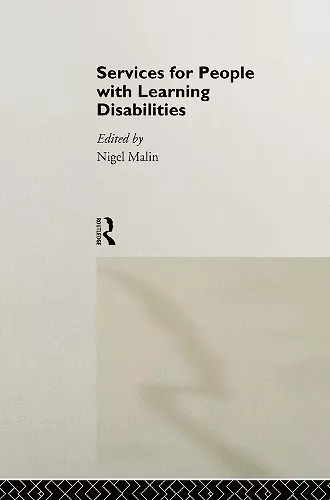 Services for People with Learning Disabilities cover