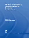 Studies in the History of French Political Economy cover