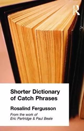 Shorter Dictionary of Catch Phrases cover