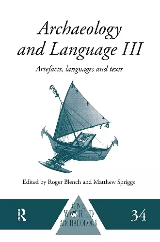 Archaeology and Language III cover