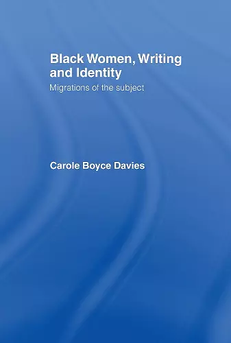 Black Women, Writing and Identity cover