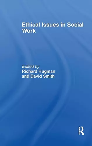 Ethical Issues in Social Work cover