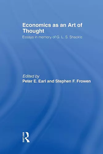 Economics as an Art of Thought cover