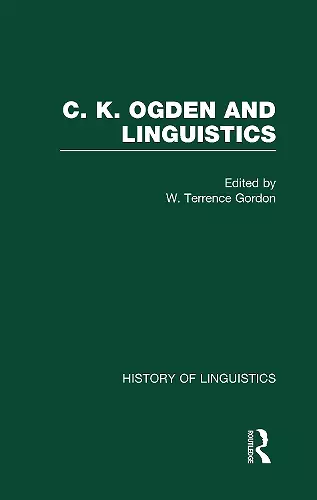 C.K. Ogden and Linguistics cover