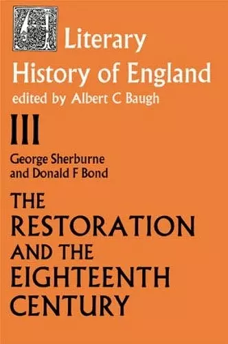 The Literary History of England cover