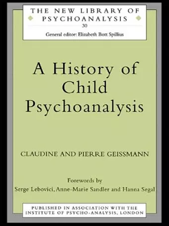 A History of Child Psychoanalysis cover