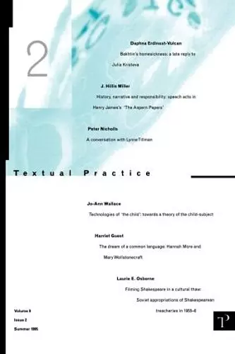 Textual Practice cover