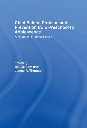 Child Safety: Problem and Prevention from Pre-School to Adolescence cover