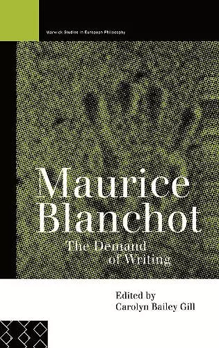 Maurice Blanchot cover