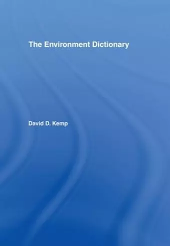 The Environment Dictionary cover