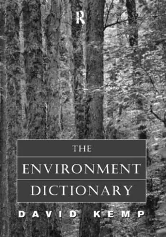 The Environment Dictionary cover