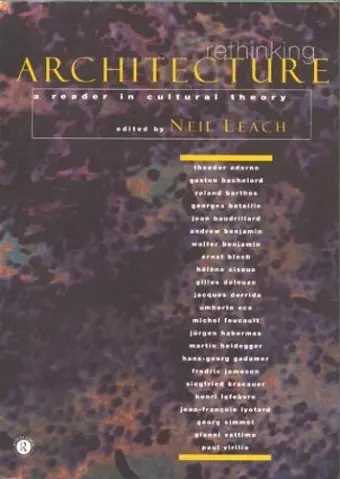 Rethinking Architecture cover