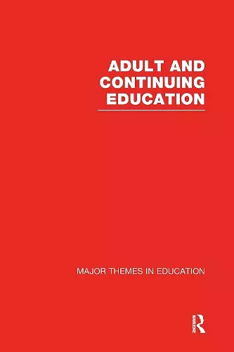 Adult and Continuing Education cover