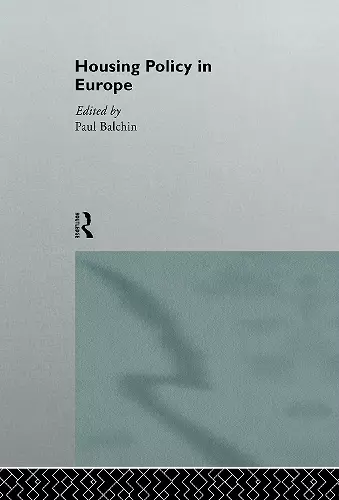 Housing Policy in Europe cover