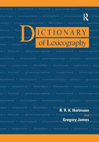 Dictionary of Lexicography cover