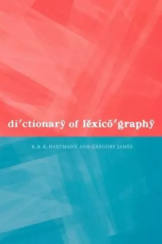 Dictionary of Lexicography cover