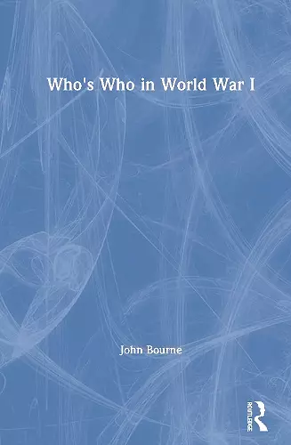 Who's Who in World War I cover