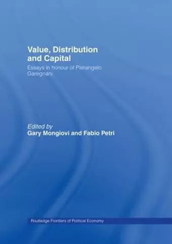 Value, Distribution and Capital cover