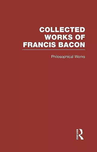 Collected Works of Francis Bacon cover