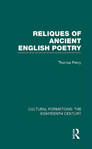 Reliques of Ancient English Poetry cover