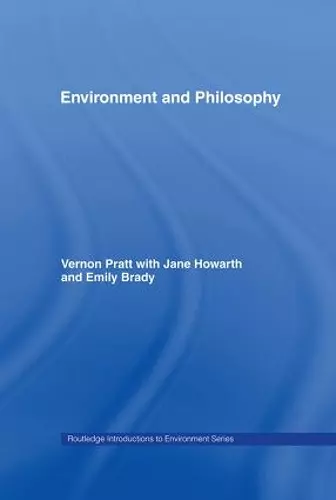 Environment and Philosophy cover