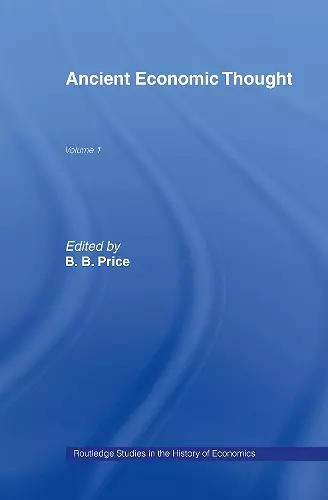 Ancient Economic Thought cover