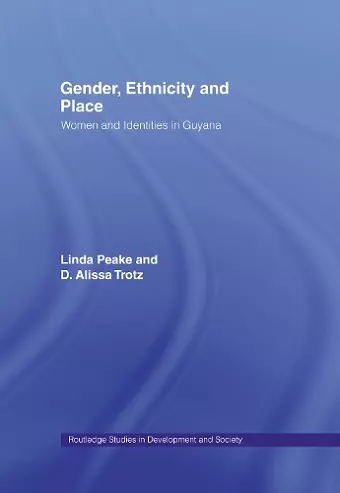 Gender, Ethnicity and Place cover