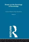 Essays on the Sociology of Knowledge cover