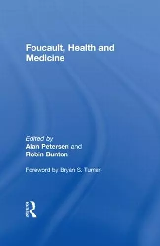 Foucault, Health and Medicine cover