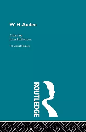 W.H. Auden cover