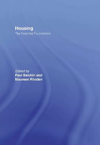 Housing: The Essential Foundations cover