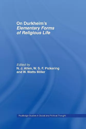 On Durkheim's Elementary Forms of Religious Life cover