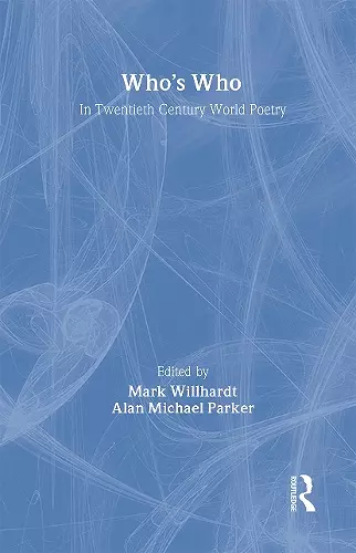 Who's Who in Twentieth Century World Poetry cover