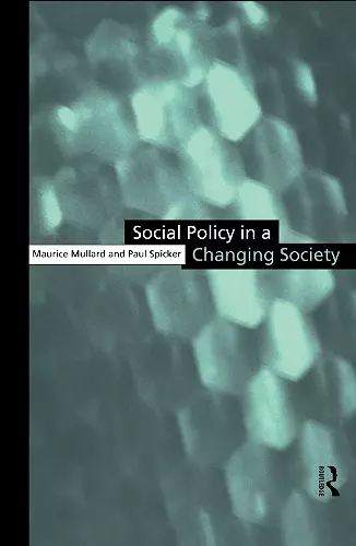 Social Policy in a Changing Society cover