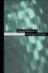 Social Policy in a Changing Society cover